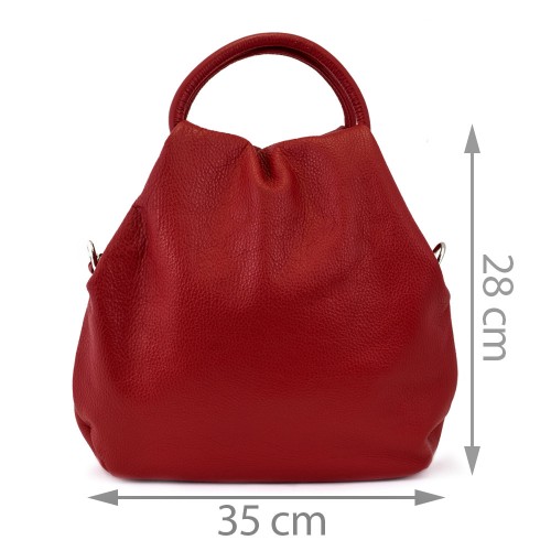 Geanta piele rosie GF206