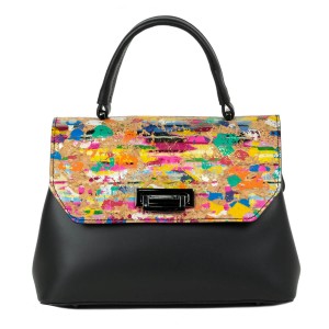 Geanta piele naturala multicolor GF2076