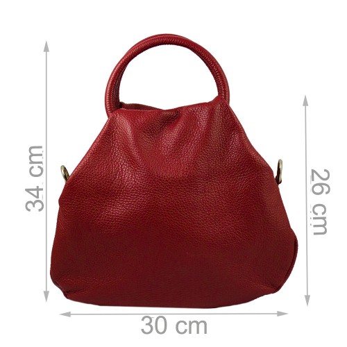 Geanta piele rosu inchis GF209