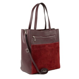 Geanta piele bordeaux GF2098