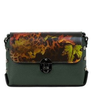Gentuta piele kaki animal print GF2142
