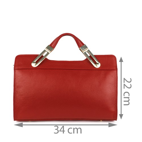 Geanta piele rosie GF215