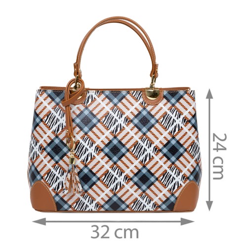 Geanta piele maro ocru GF2170 