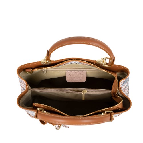 Geanta piele maro ocru GF2170 