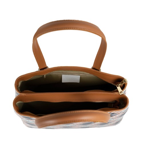 Geanta piele maro ocru GF2171