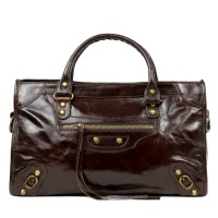 Geanta dama piele maro inchis GF2346