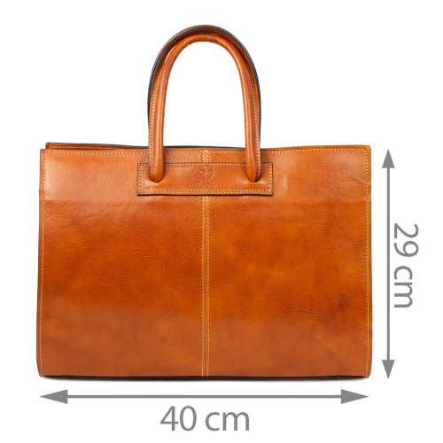 Geanta tip servieta maro roscat GF2381