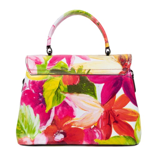 Geanta dama piele imprimeu floral GF2414