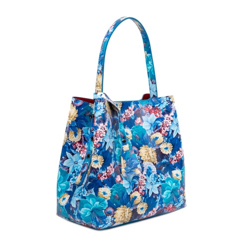 Geanta piele imprimeu floral GF2425