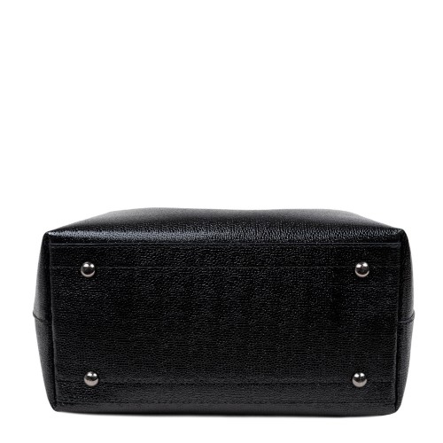Geanta piele lucioasa neagra GF2502