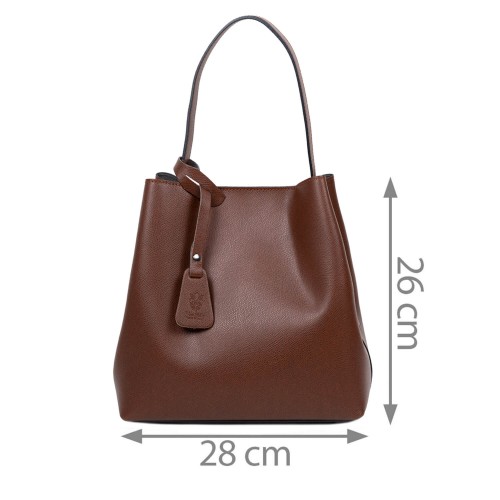 Geanta piele maro GF2513