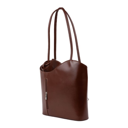 Geanta piele maro cognac GF253