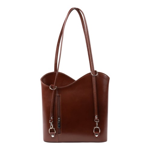 Geanta piele maro cognac GF253