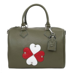 Geanta piele verde inchis GF2577