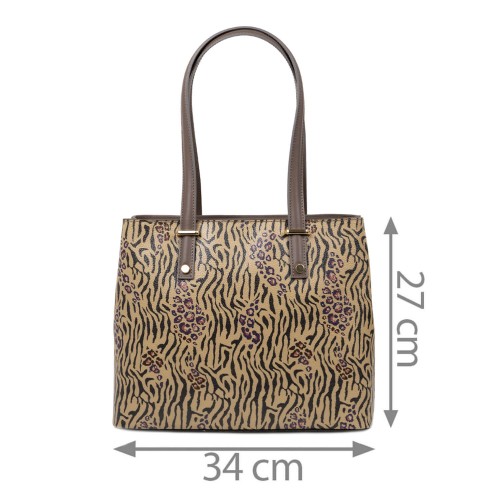 Geanta piele taupe GF2578