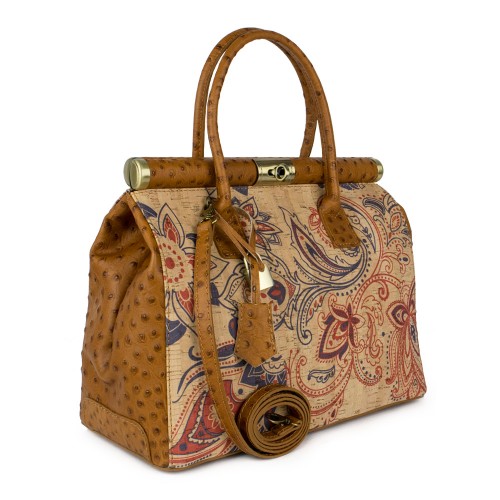 Geanta piele imprimeu paisley GF262