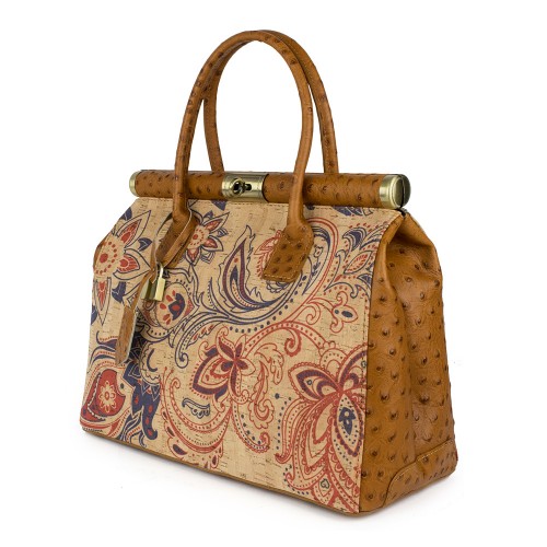 Geanta piele imprimeu paisley GF262