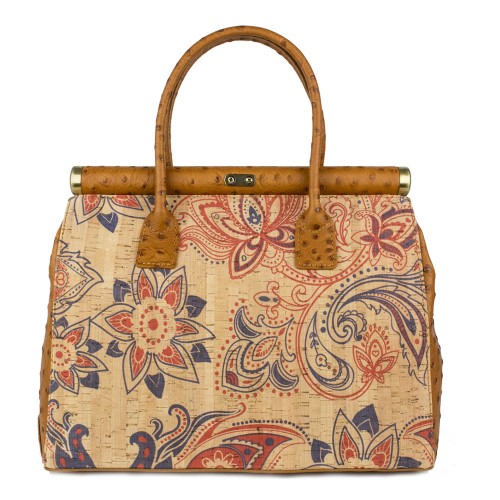 Geanta piele imprimeu paisley GF262