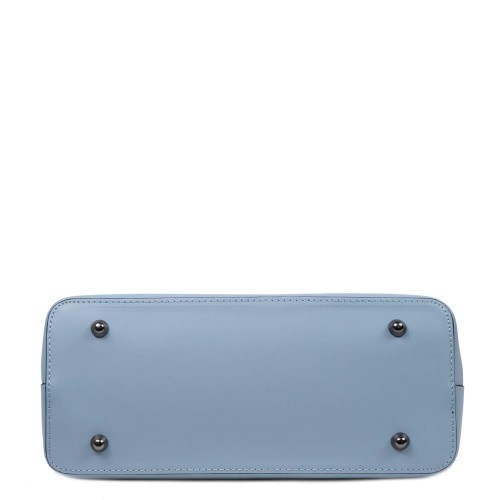 Geanta piele bleumarin prafuit /paisley GF2635