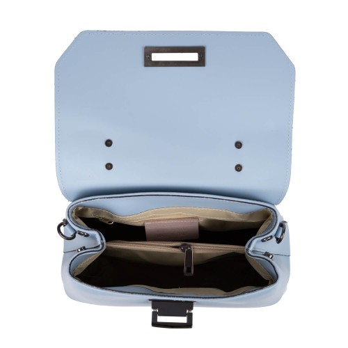 Geanta piele bleumarin prafuit /paisley GF2635