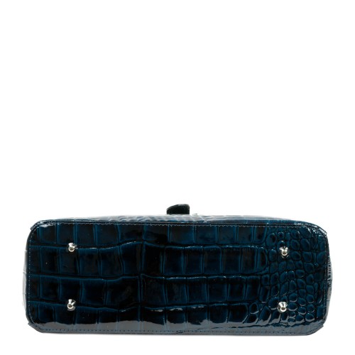 Geanta piele lacuita bleumarin GF2667