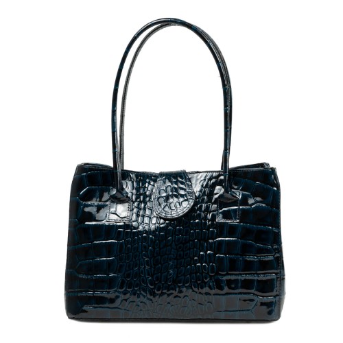 Geanta piele lacuita bleumarin GF2667