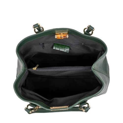 Geanta dama piele verde GF2689