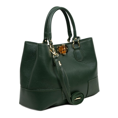 Geanta dama piele verde GF2689