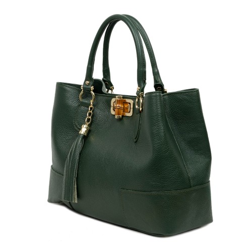 Geanta dama piele verde GF2689