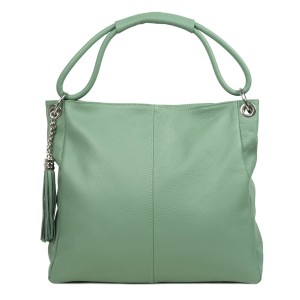Geanta piele verde fistic GF2708
