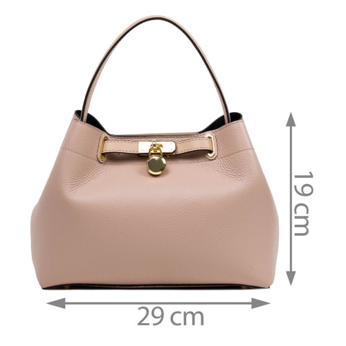 Geanta piele roz prafuit GF2780