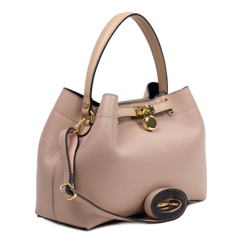 Geanta piele roz prafuit GF2780