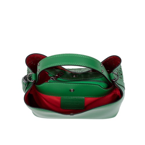 Geanta dama piele verde GF2964