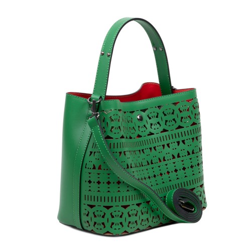 Geanta dama piele verde GF2964
