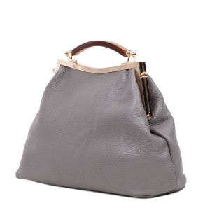 Geanta dama piele gri inchis GF2977