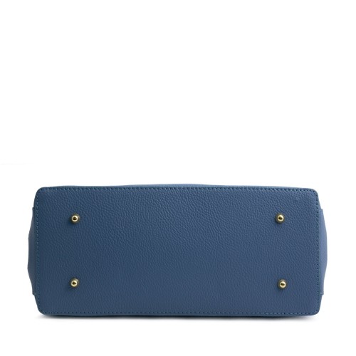 Geanta piele albastru prafuit  GF304