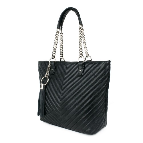 Geanta piele neagra GF314
