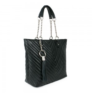 Geanta piele neagra GF314