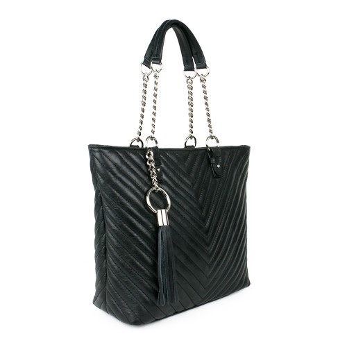 Geanta piele neagra GF314