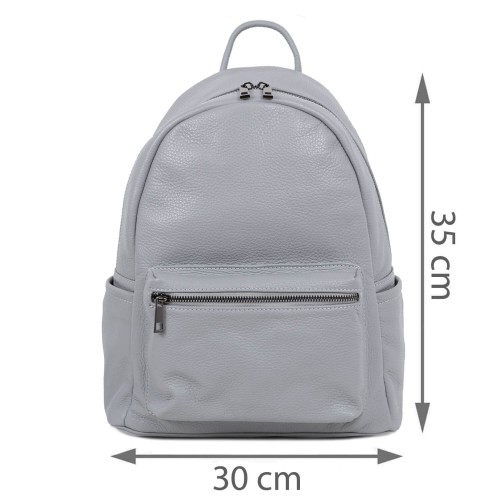 Rucsac piele gri GF316
