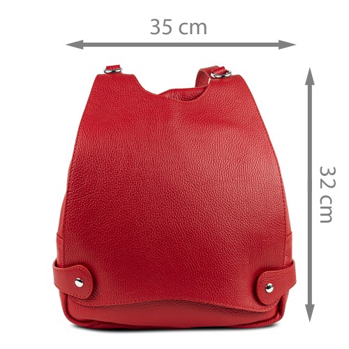 Rucsac tip geanta piele rosie GF3184