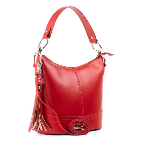 Geanta piele rosie GF331