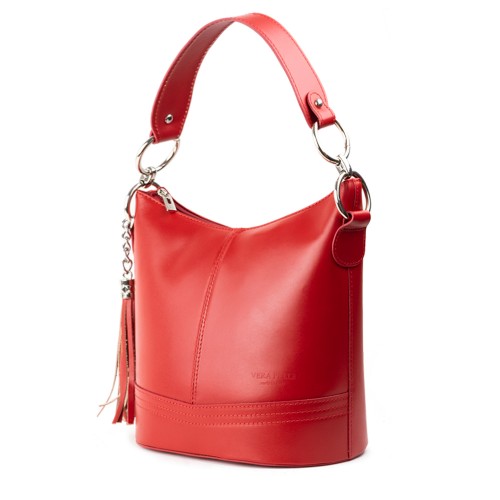 Geanta piele rosie GF331