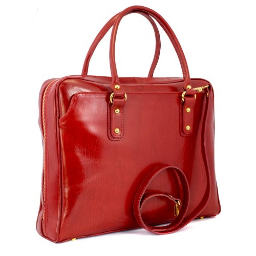 Geanta piele rosie GF335