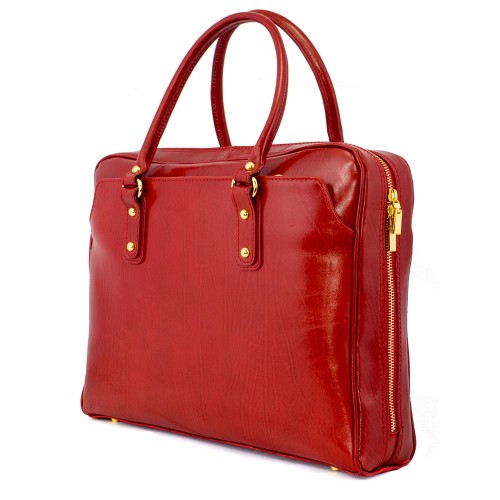 Geanta piele rosie GF335