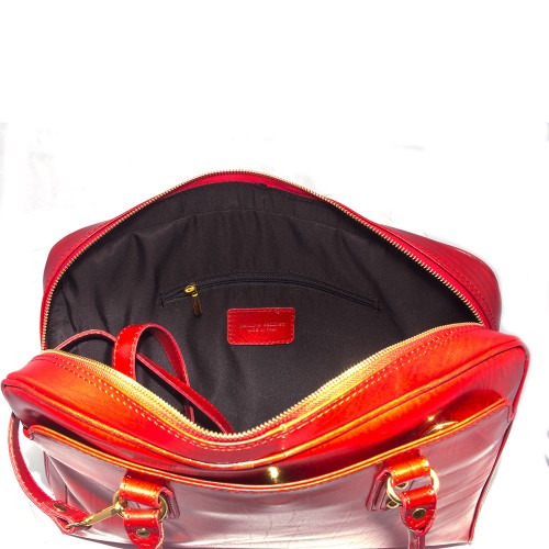 Geanta piele rosie GF335