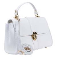 Geanta dama piele alba GF3382