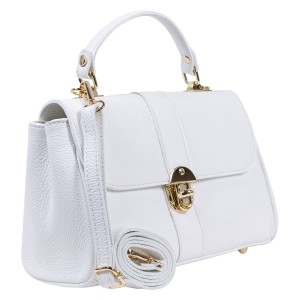 Geanta dama piele alba GF3382