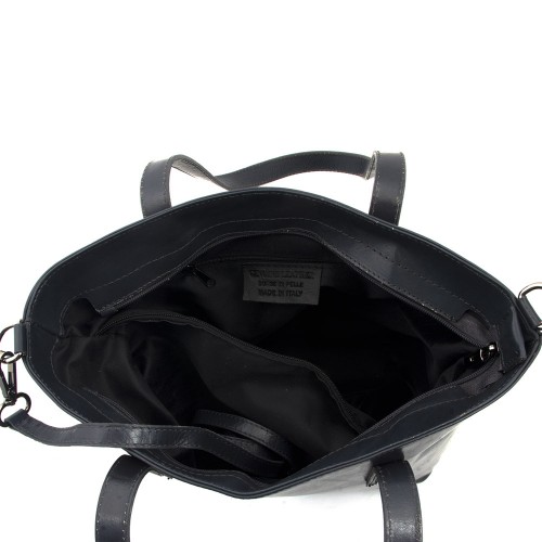 Geanta piele bleumarin prafuit GF345