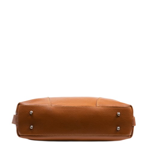 Geanta piele maro deschis GF348